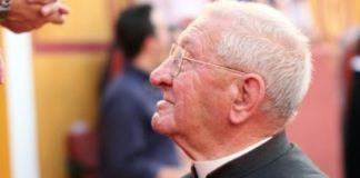 D. Apolonio en su plaza de Badajoz. (FOTO: Gallardo)